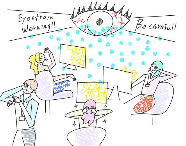 目の疲れに効くお手軽ツボ押しマッサージ&ケア