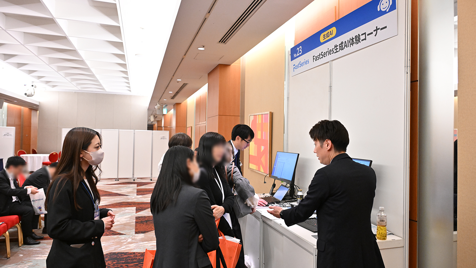 テクマトリックス CRM FORUM 2026 FastSeries生成AI体験コーナーの様子